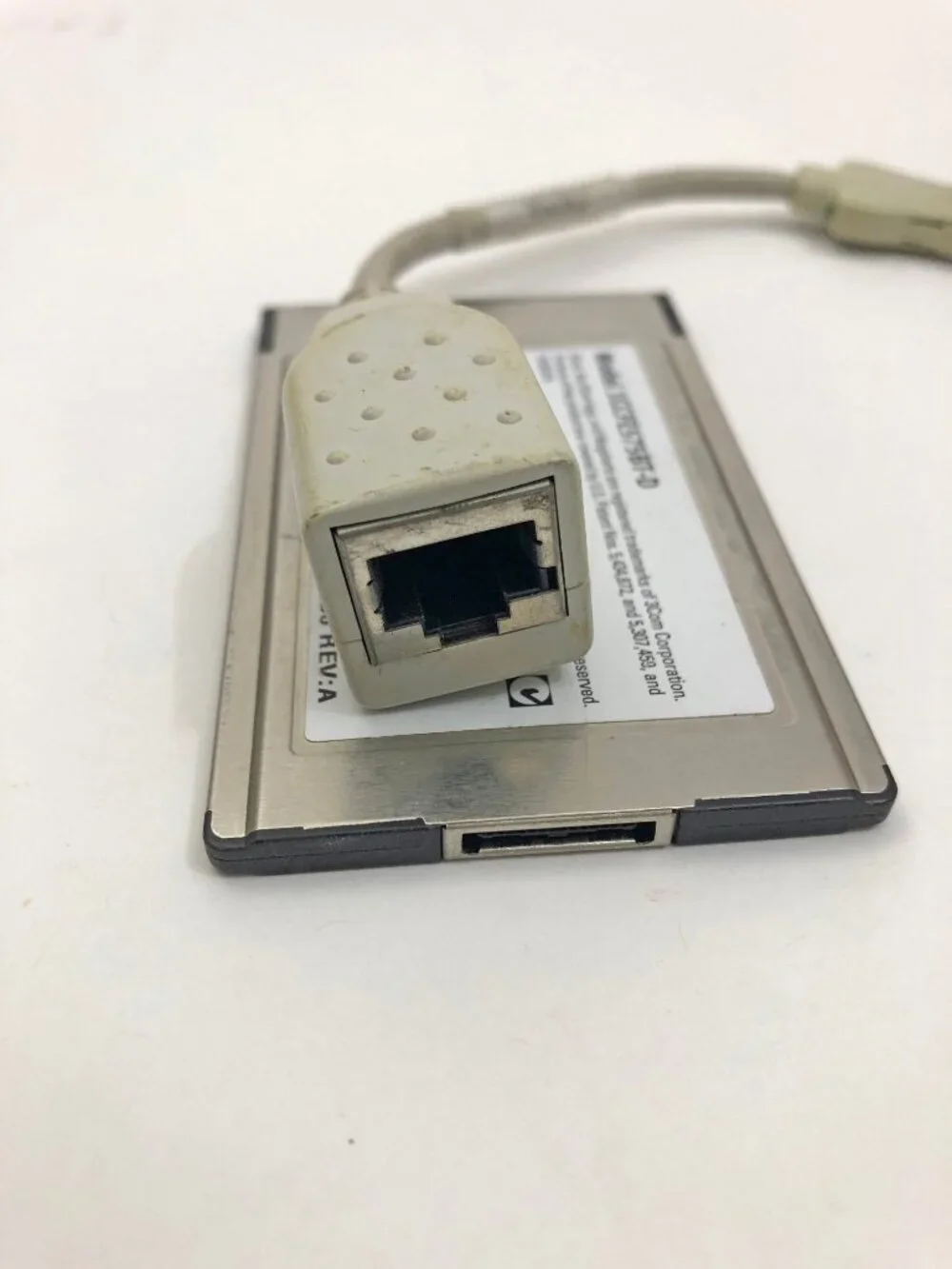 Dell 3CCFE575BT-D Fast Ethernet PC Card 10/100 Base w/Cord Untested